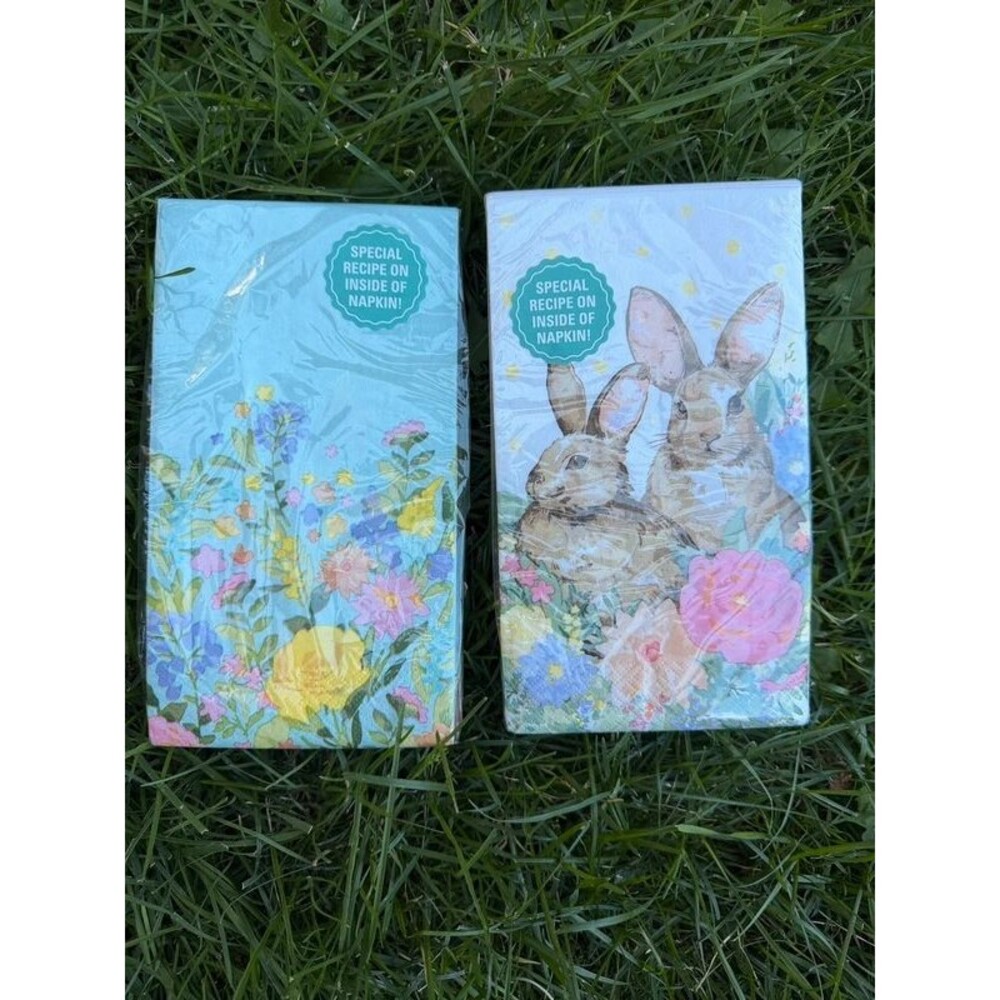 Pioneer Woman Napkins Dinner Paper Rabbit Floral